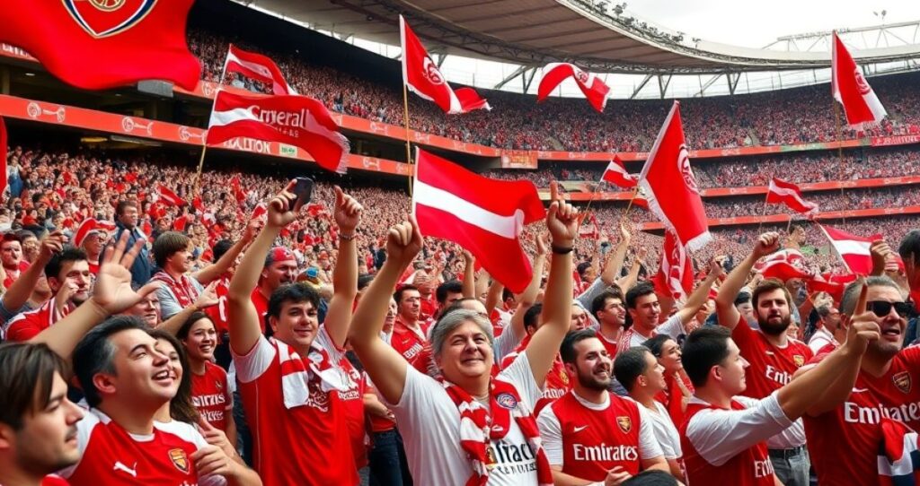 Gooner Captions For Matchday Moments