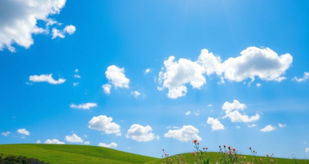 Inspirational Blue Sky Captions