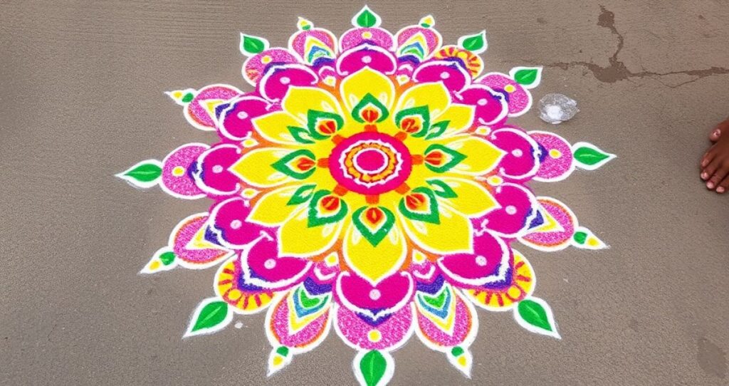 Rangoli Captions