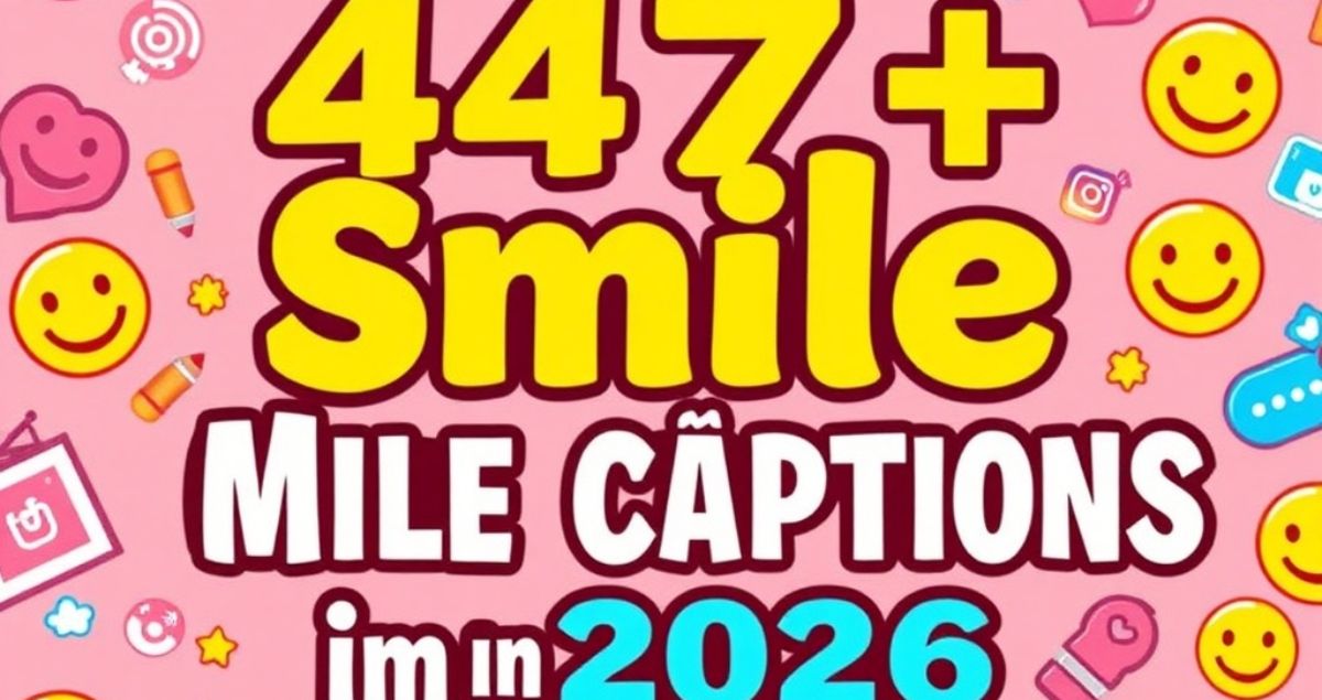 447+ Trending Smile Captions for Instagram in 2026